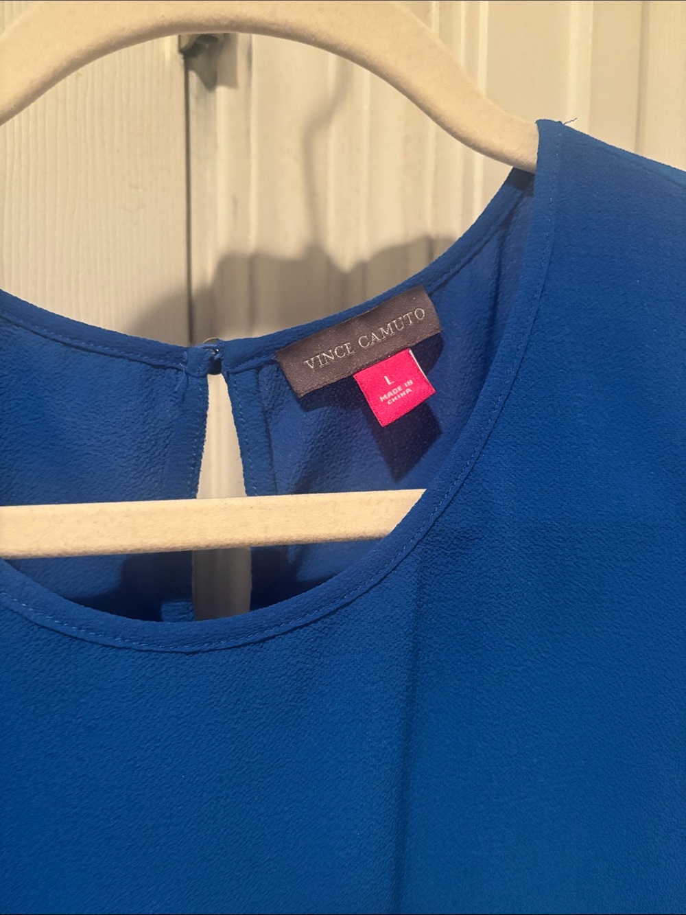 Vince Camuto Cobalt Blue Sleeveless Blouse